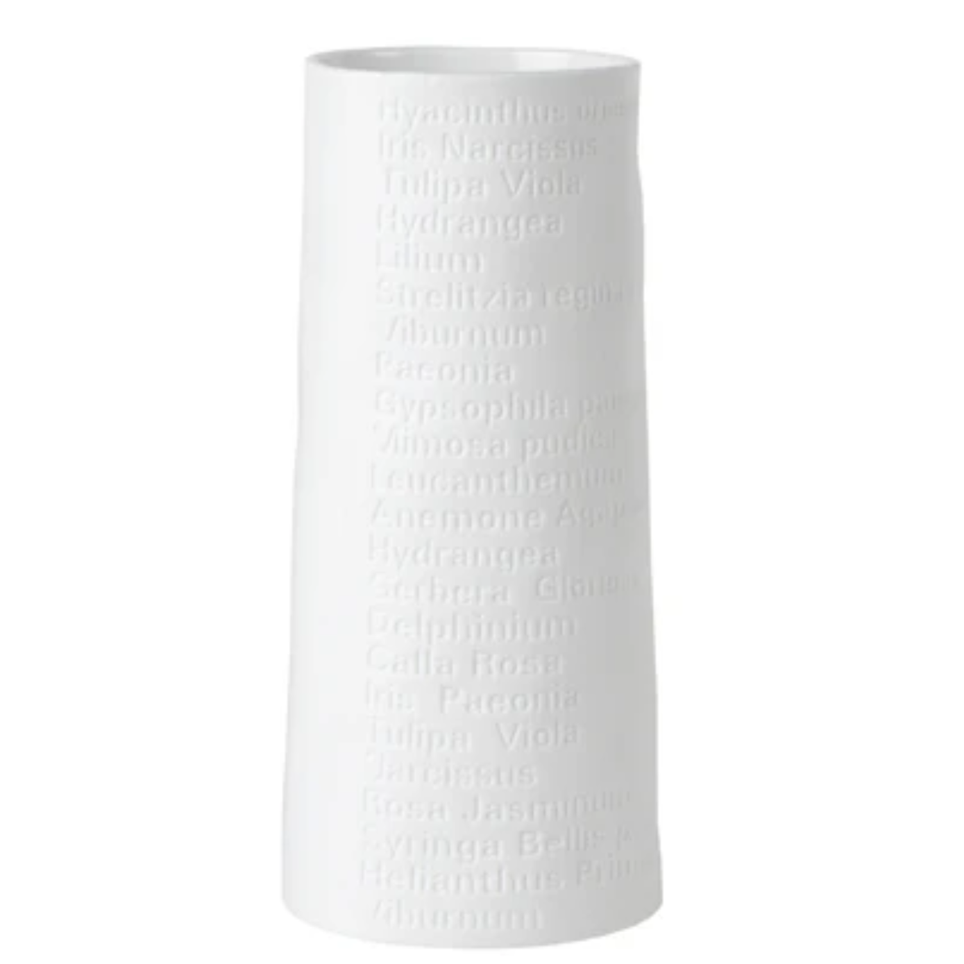 White textured vase 