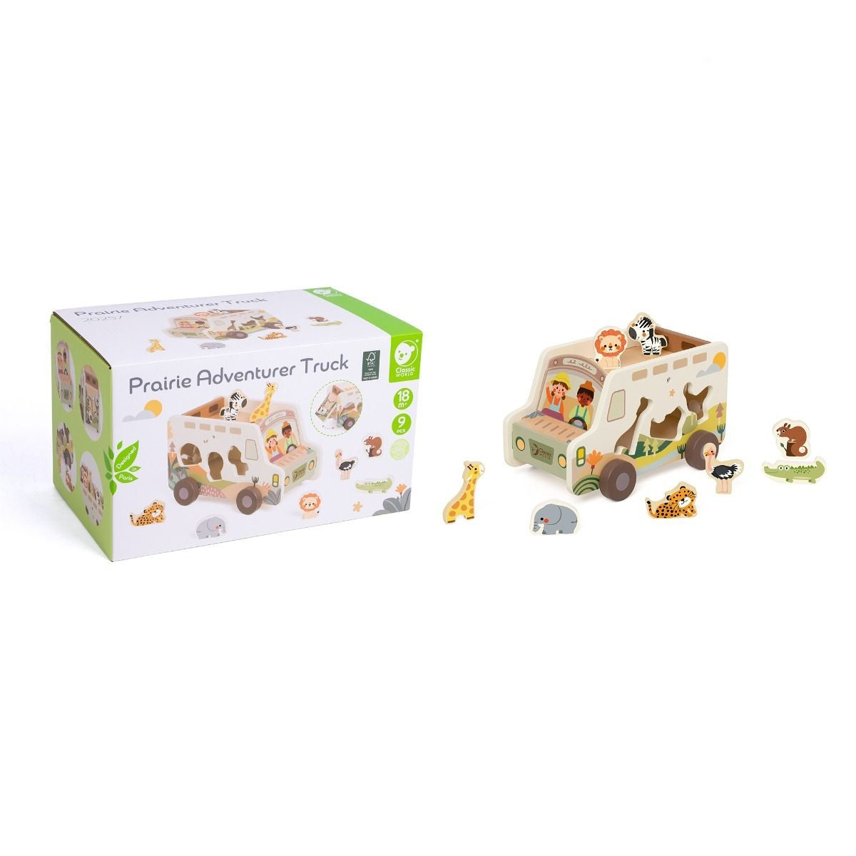Prairie Adventurer Truck Wooden Toy