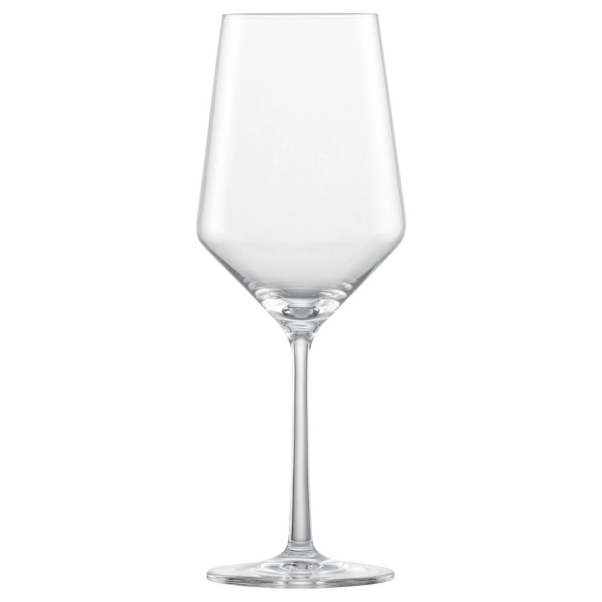 Clear crystal wine glass 