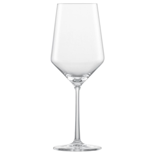 Clear crystal wine glass 