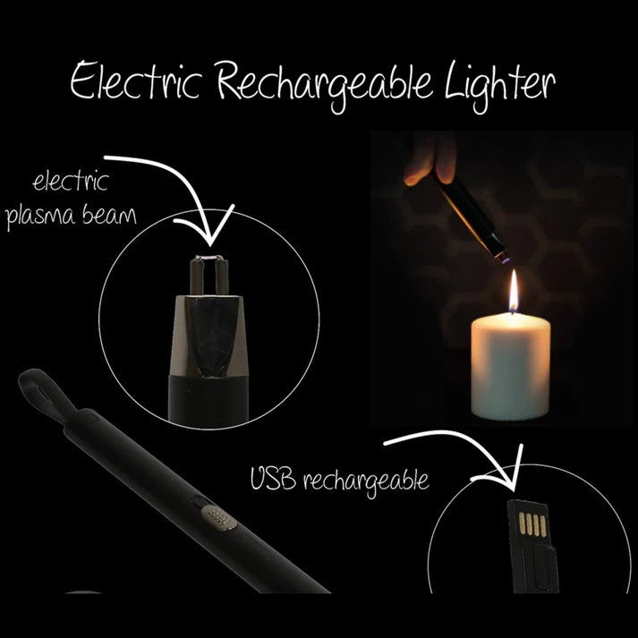Rechargable Arc Lighter Black