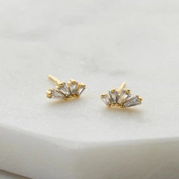 Zafino Rue Stud Earrings Gold