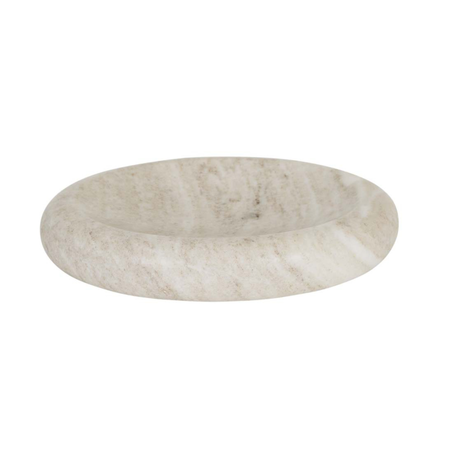 Rufus Indra Medium Shallow Bowl Oat Marble