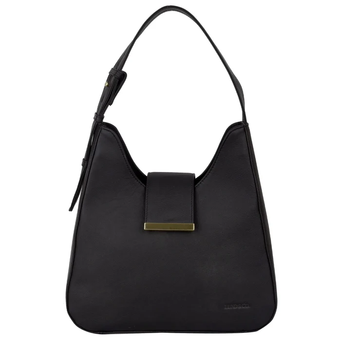 SYREN Shoulder Bag - Black Leather