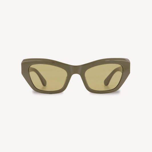 Olive sun glasses from the Saben collection 