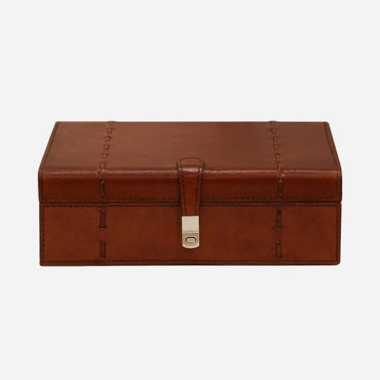Savoy Leather Box Medium