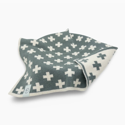 dish cloth with cross pattern 