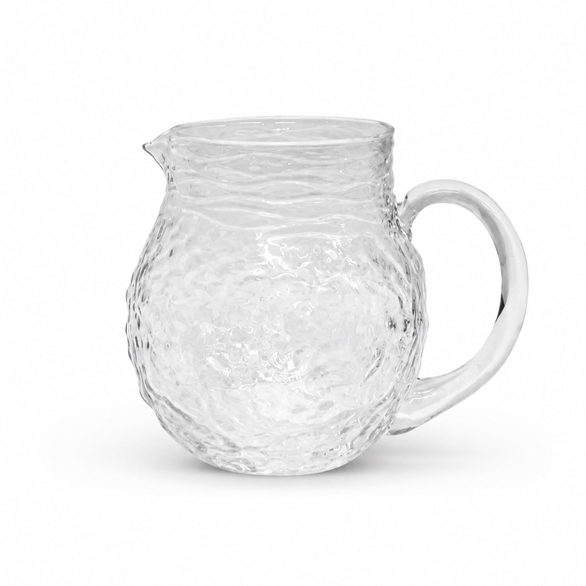 Clear textured pitcher 