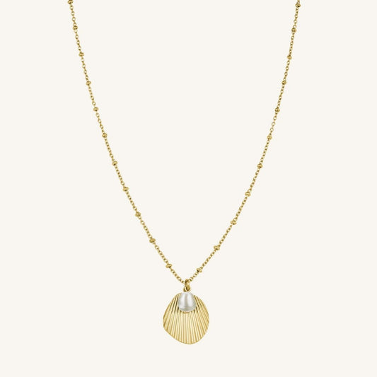 RField Shell & Pearl Necklace Gold