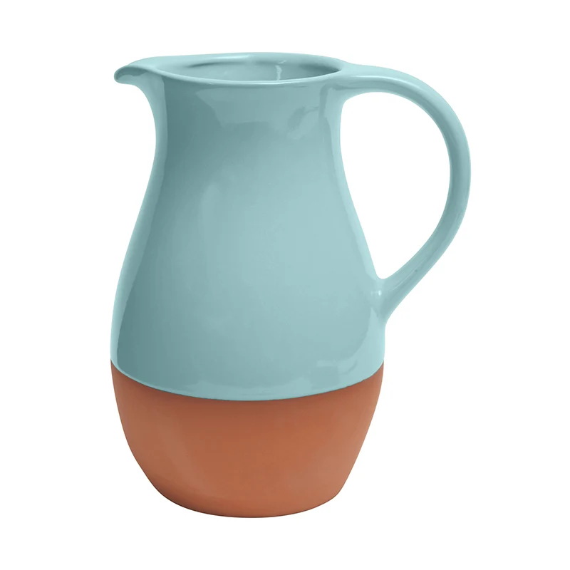 A terracotta glazed  pitcher 