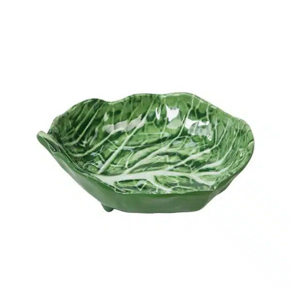 Melamine Cabbage Leaf Dish Small Green 13cm