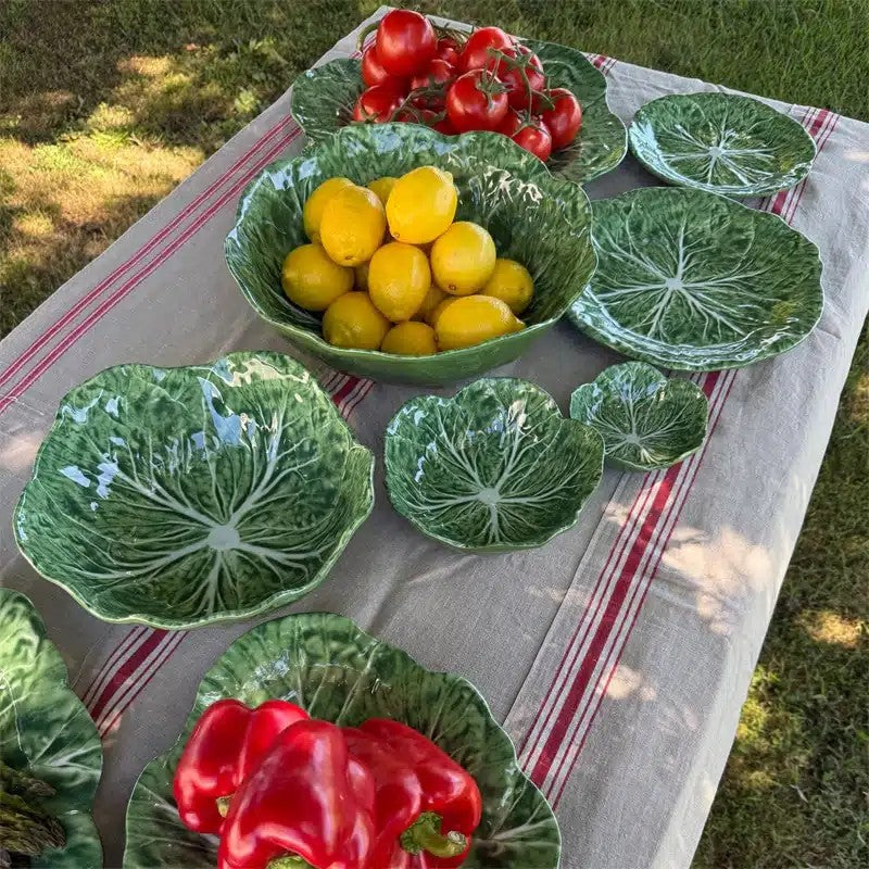 Melamine Cabbage Leaf Dish Small Green 13cm