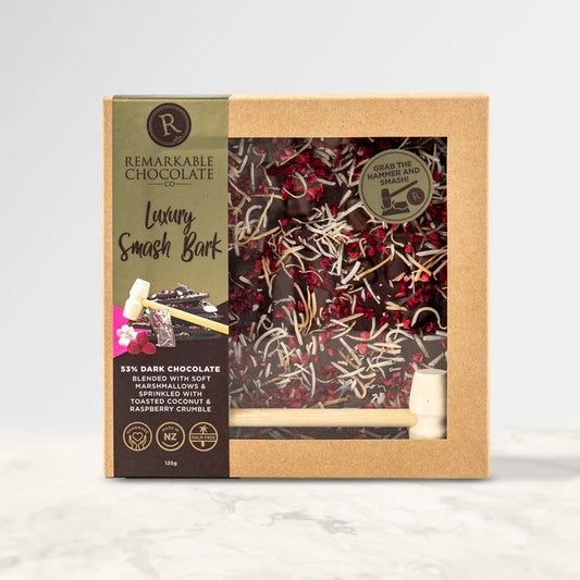Remarkable Smash Bark Luxury Chocolate Raspberry