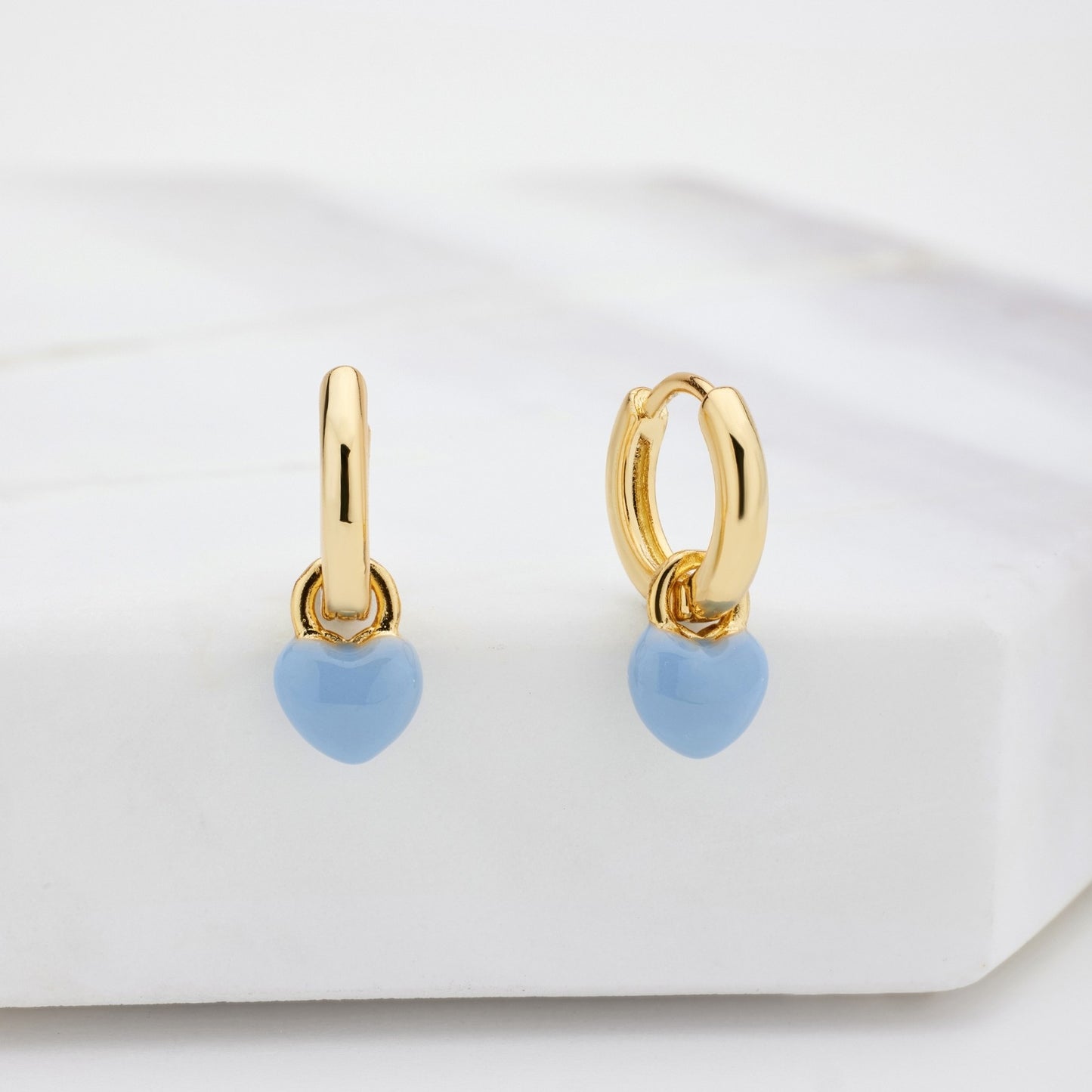 Zafino Sofia Hoop Earrings Blue/Gold
