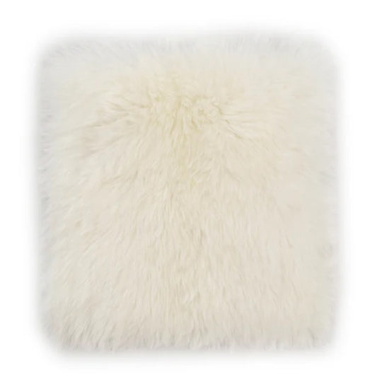 Sheepskin Seat Plate Square Ivory