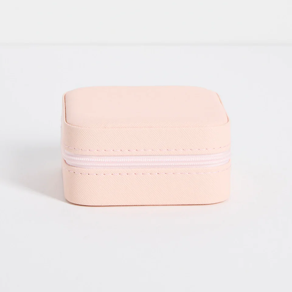 Square Pink Jewellery Travel Case