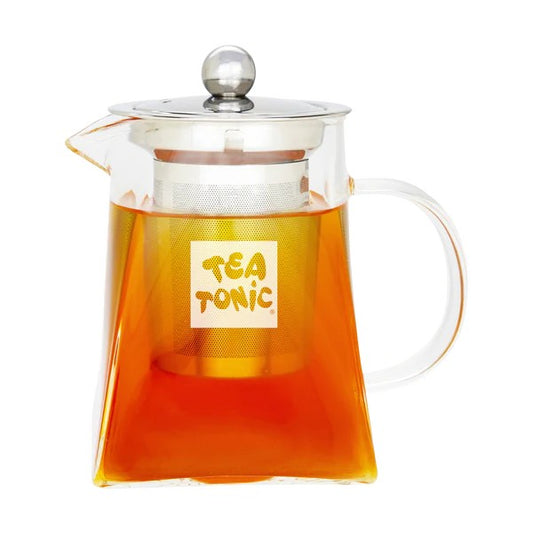 Tea Tonic Square Glass Tea Pot 400ml