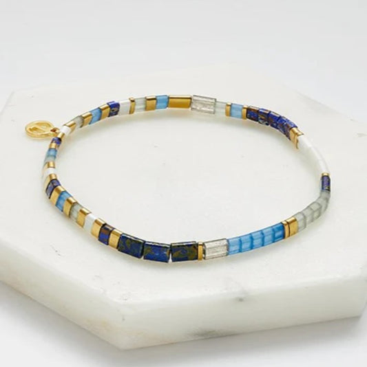 Zafino Tile Bracelt Navy