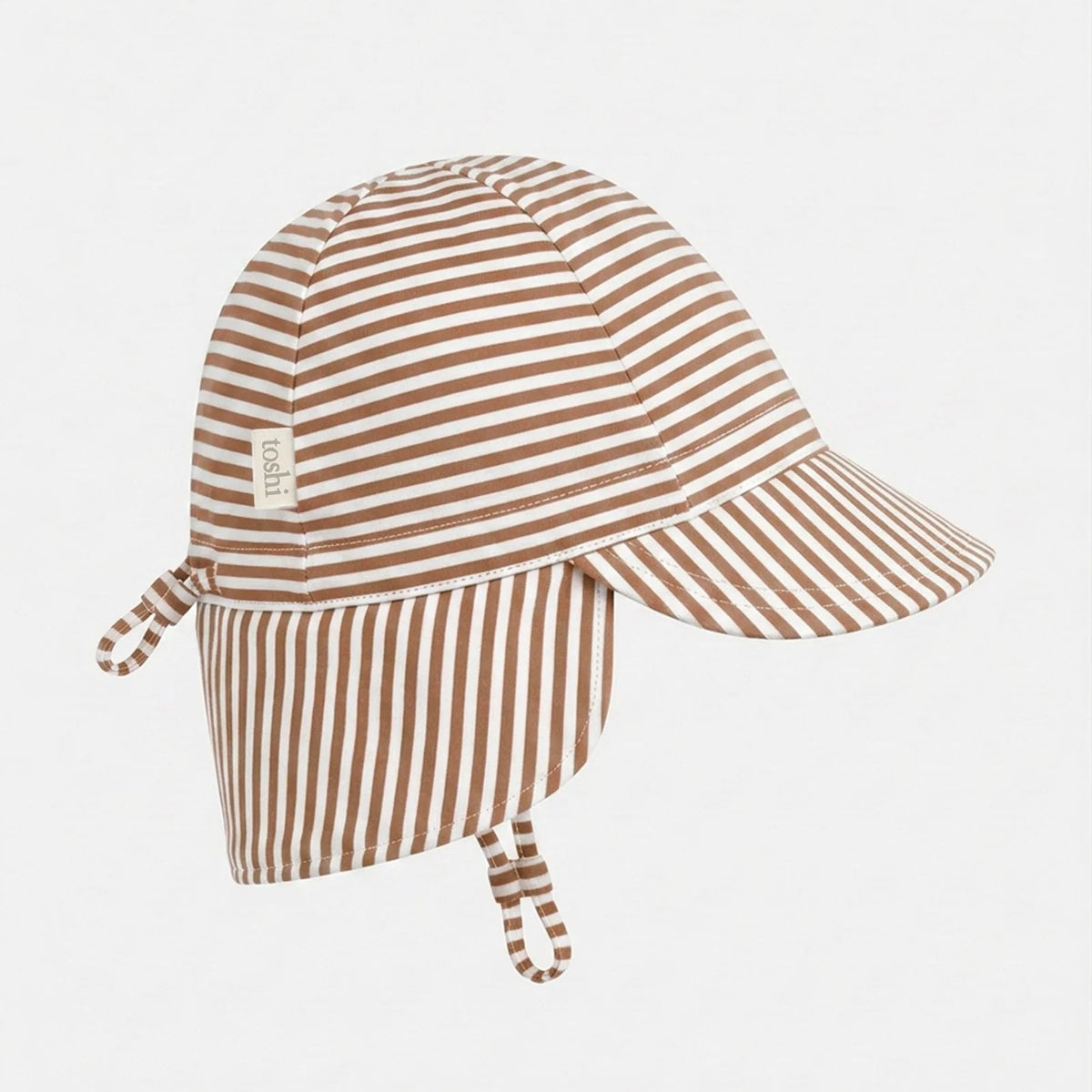 toshi flap cap mocha 