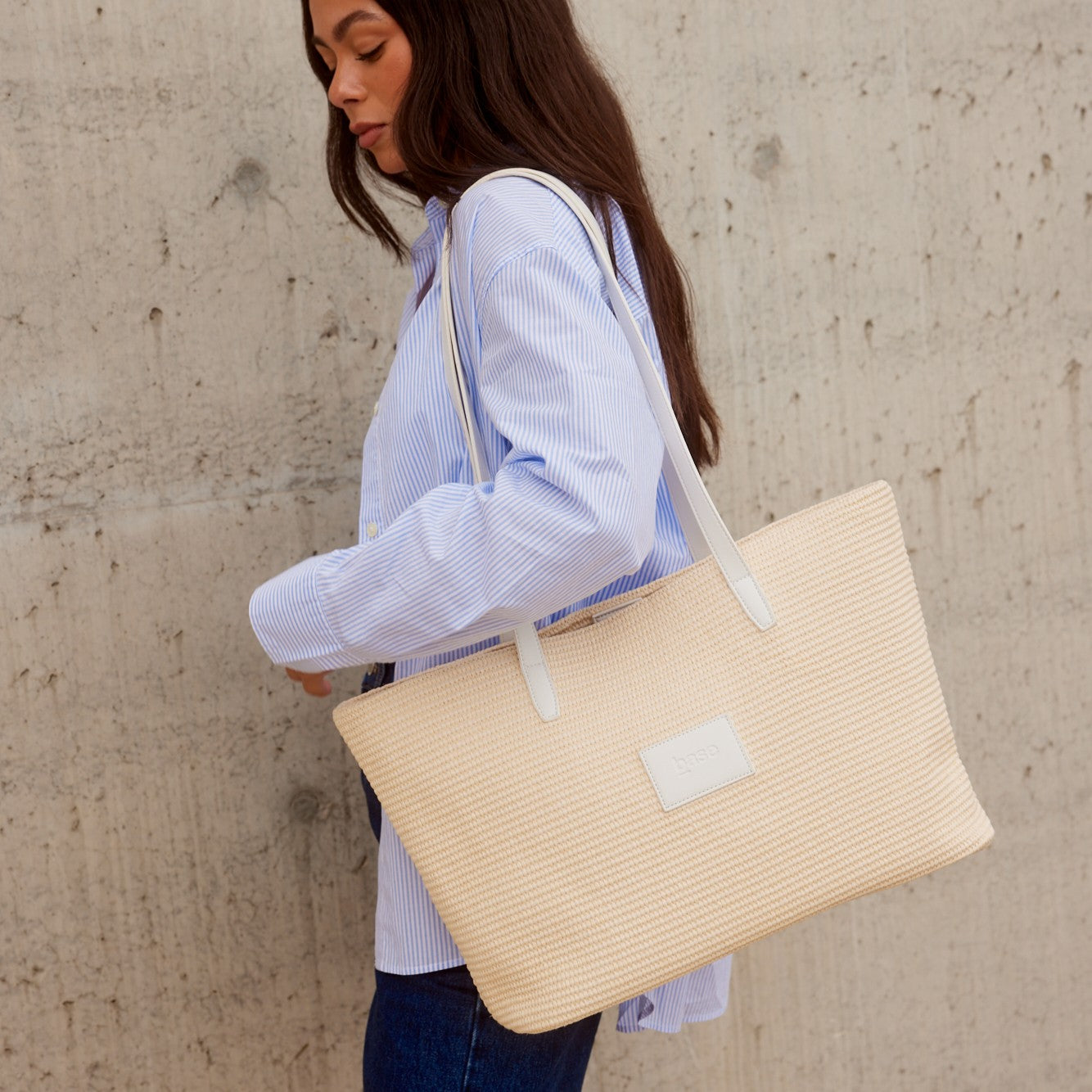 Panier Base Tote Bag Chalk