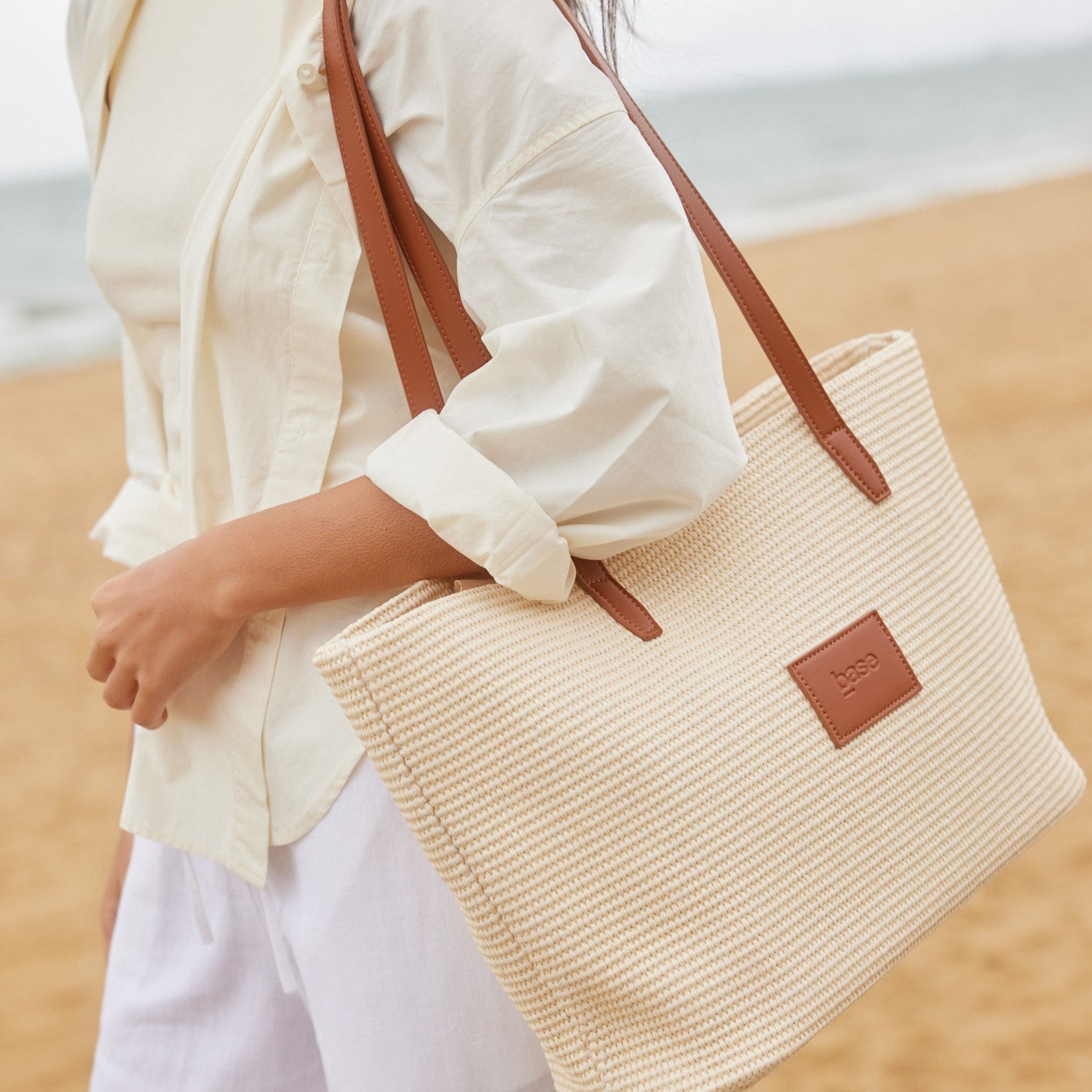 Panier Base Tote Bag Tan