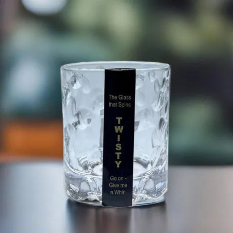 Twisty Spinning Glass Bubbles