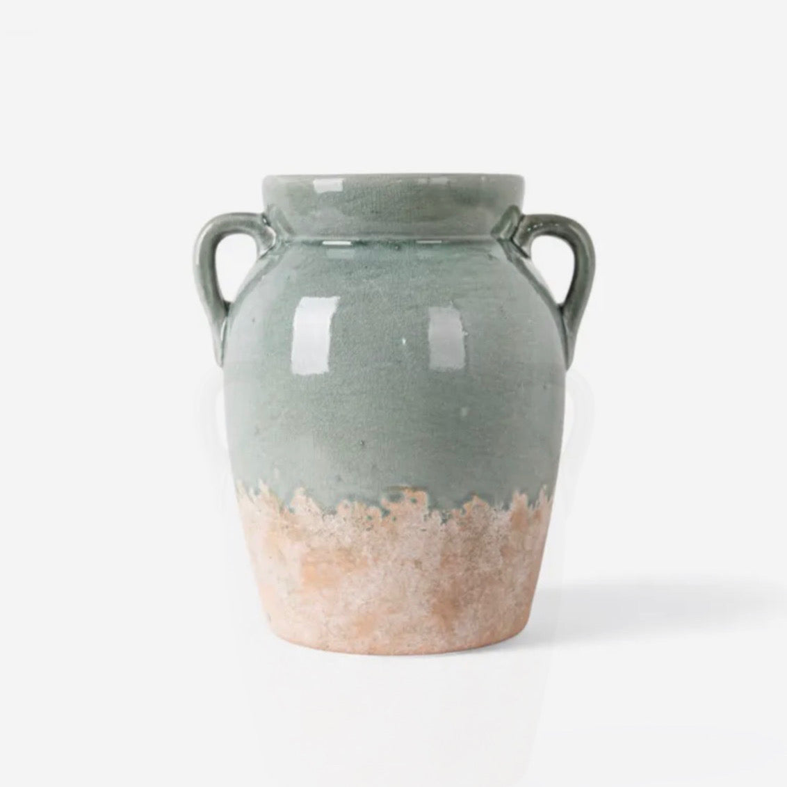 Ceramic vase with two handles