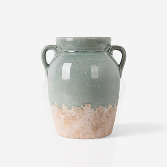 Ceramic vase with two handles