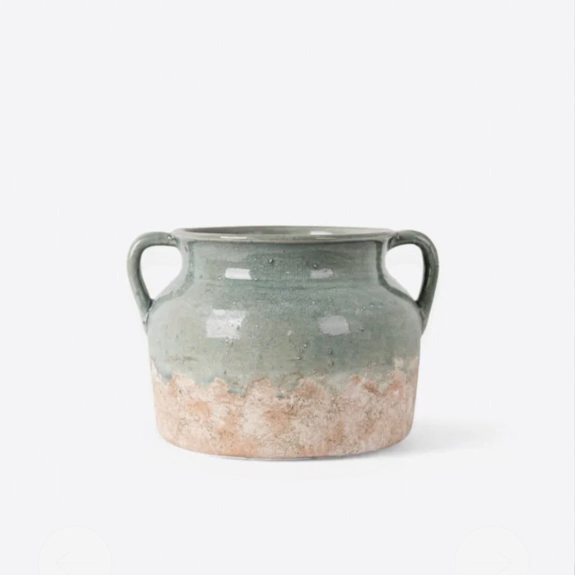 Mediterranean plate blue vase
