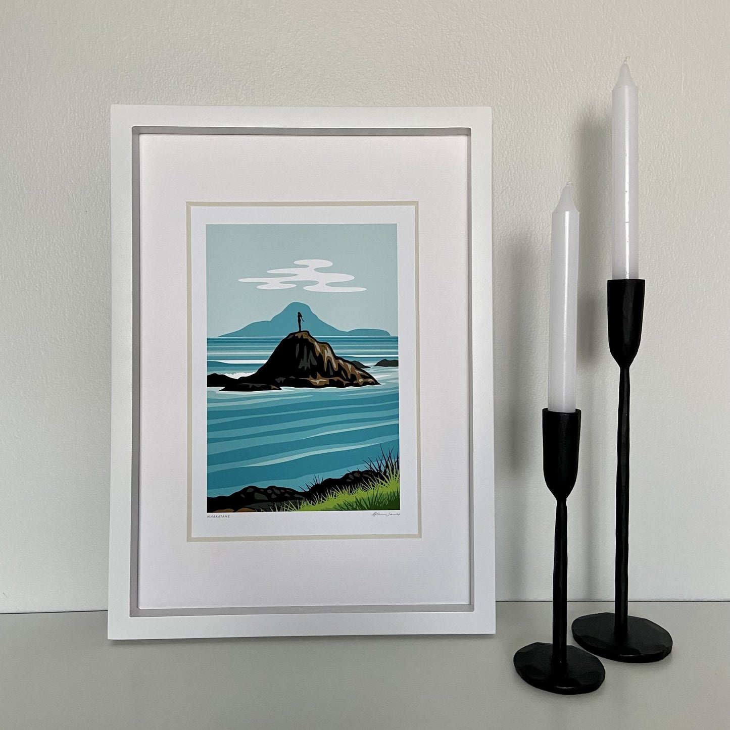 Whakatane A4 Framed