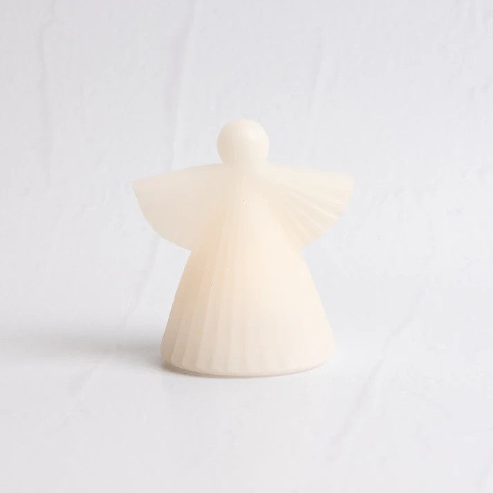 Winged White Angel Candle 11cm