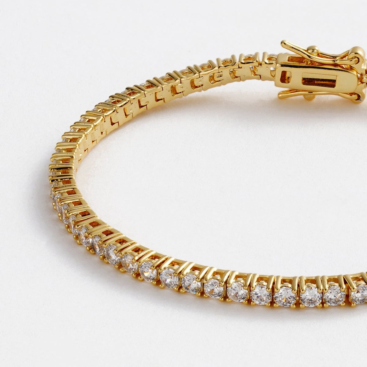 Gold tennis bracelet 