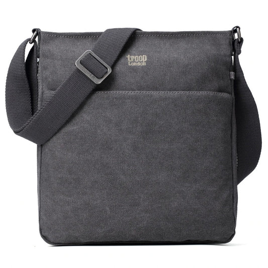 Troop Zip Top Shoulder Bag Black Classic