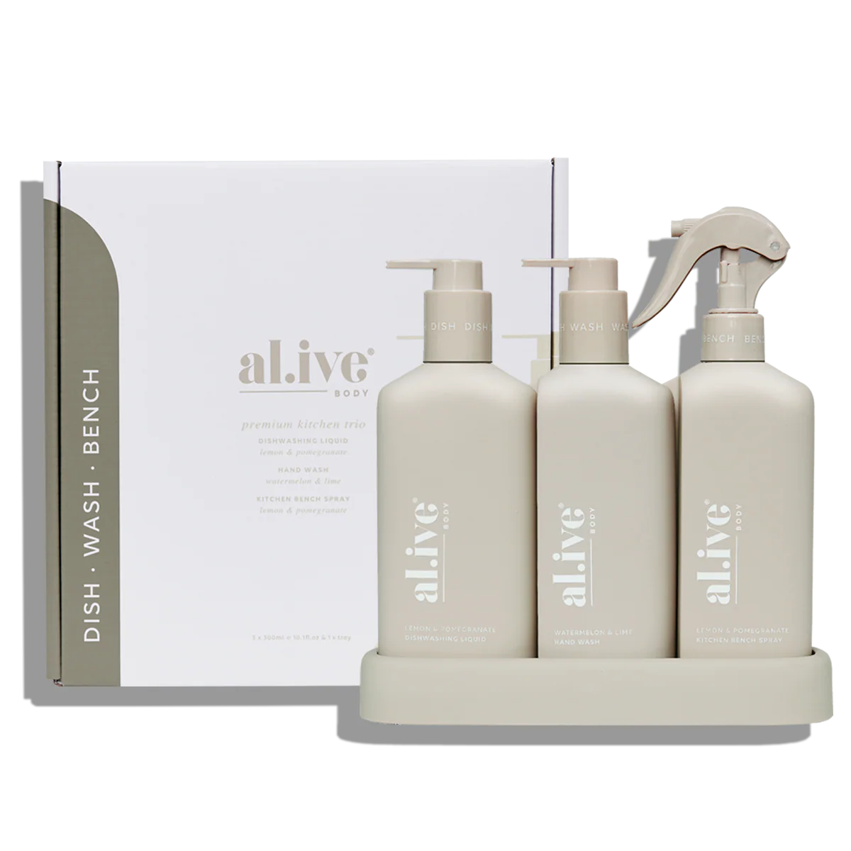 al.ive Kitchen Trio Lemon & Pomegranate + Watermelon & Lime