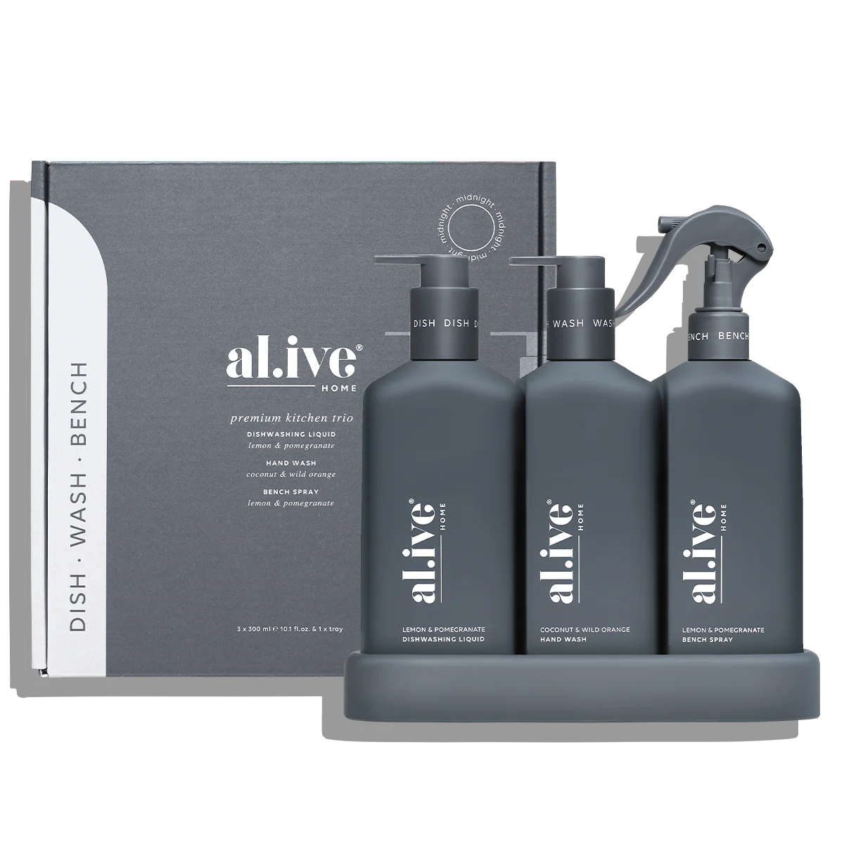 al.ive Kitchen Trio Lemon & Pomegranate + Coconut & Wild Orange