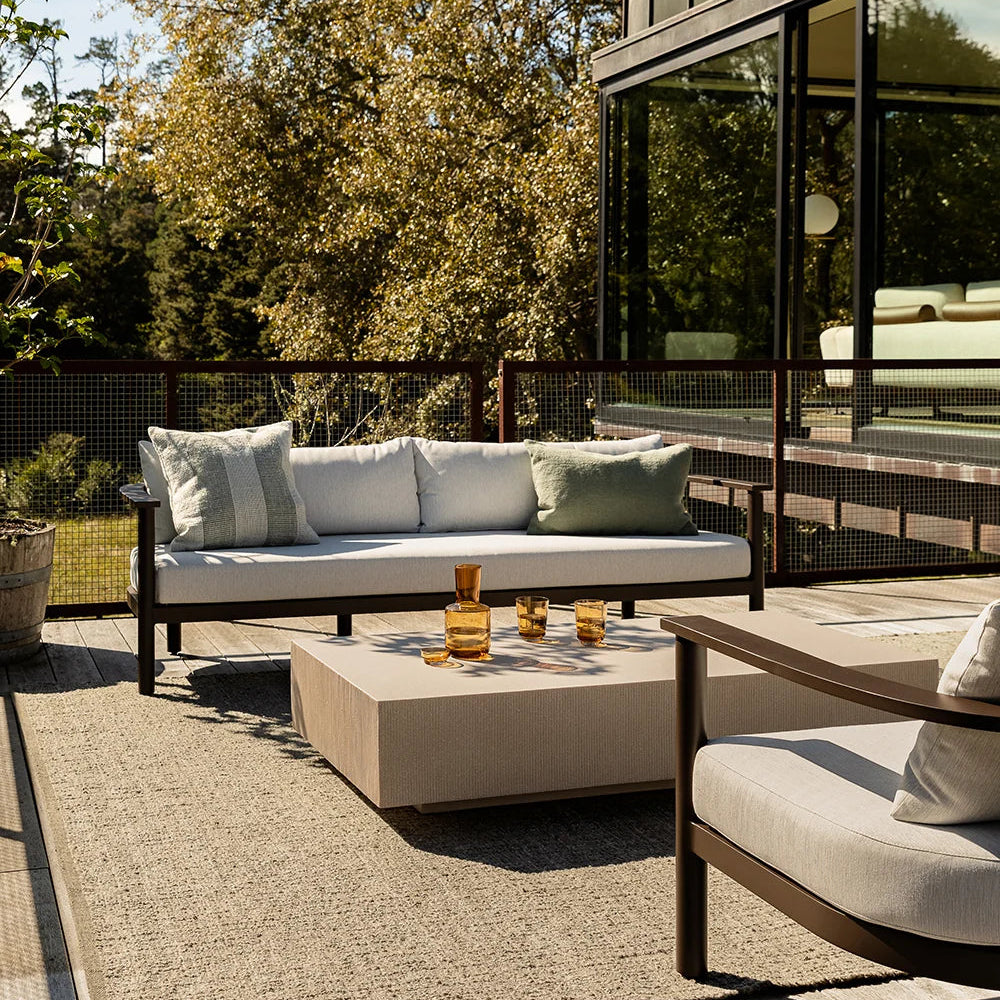 ourdoor cushions on outdoor furnishing 