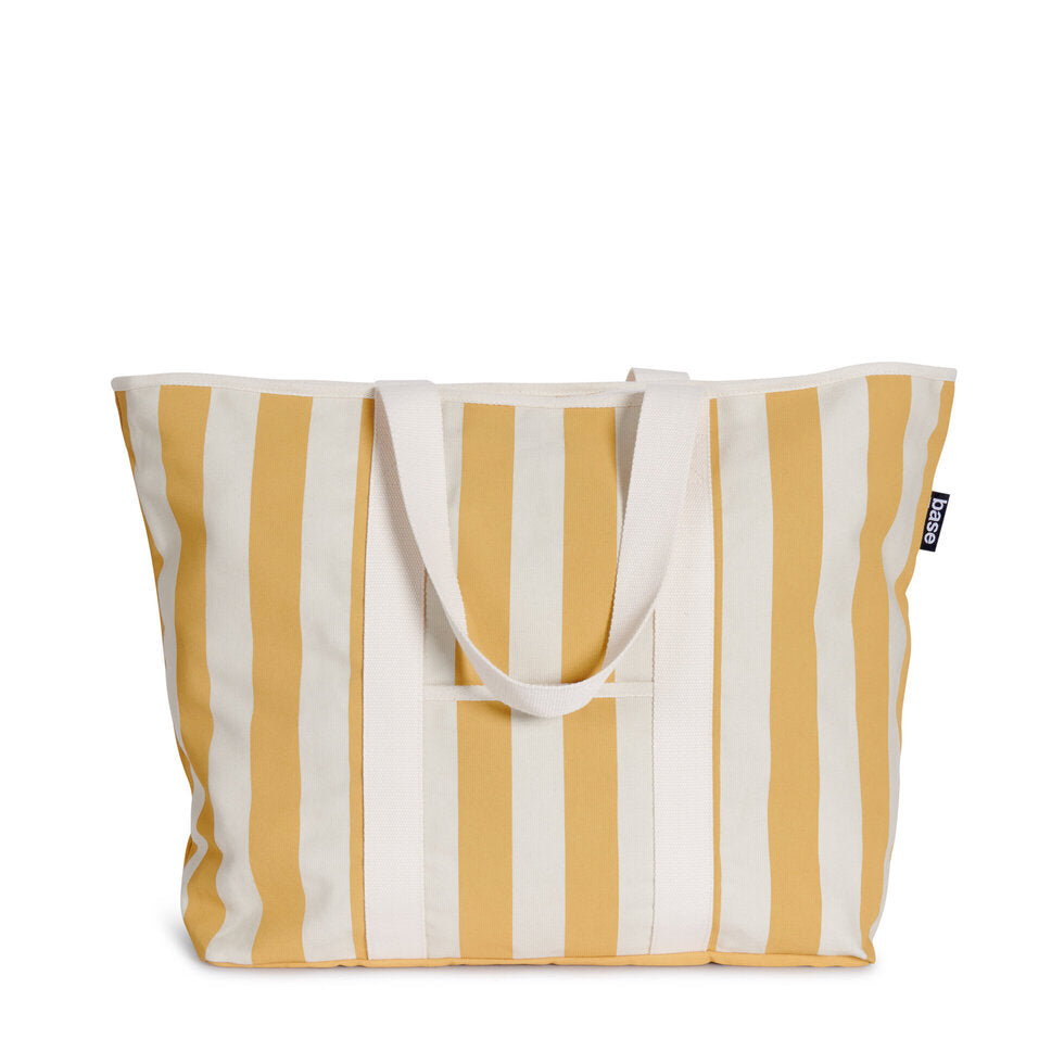 Base All Day Canvas Bag Mustard Stripe