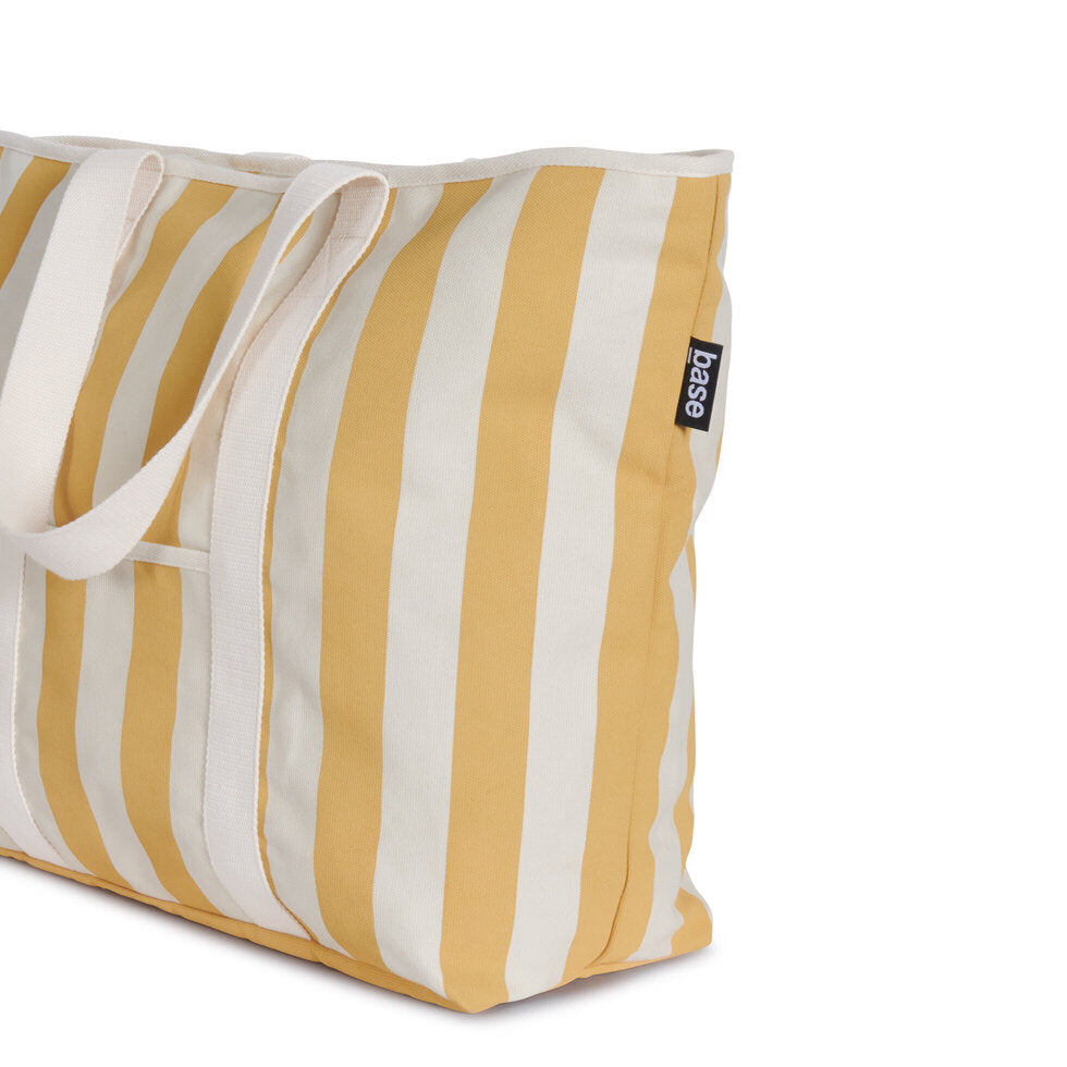 Base All Day Canvas Bag Mustard Stripe