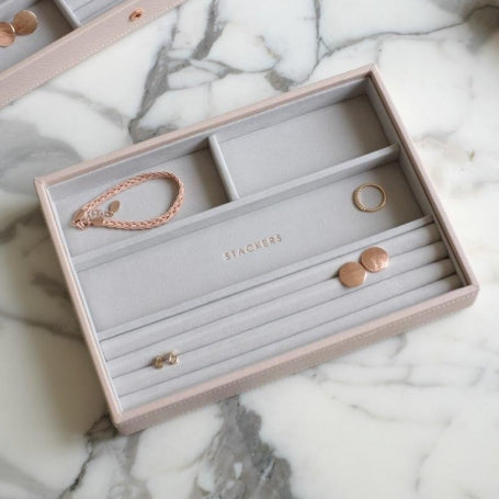 Stackers Classic Jewellery Box 4 Section - Taupe